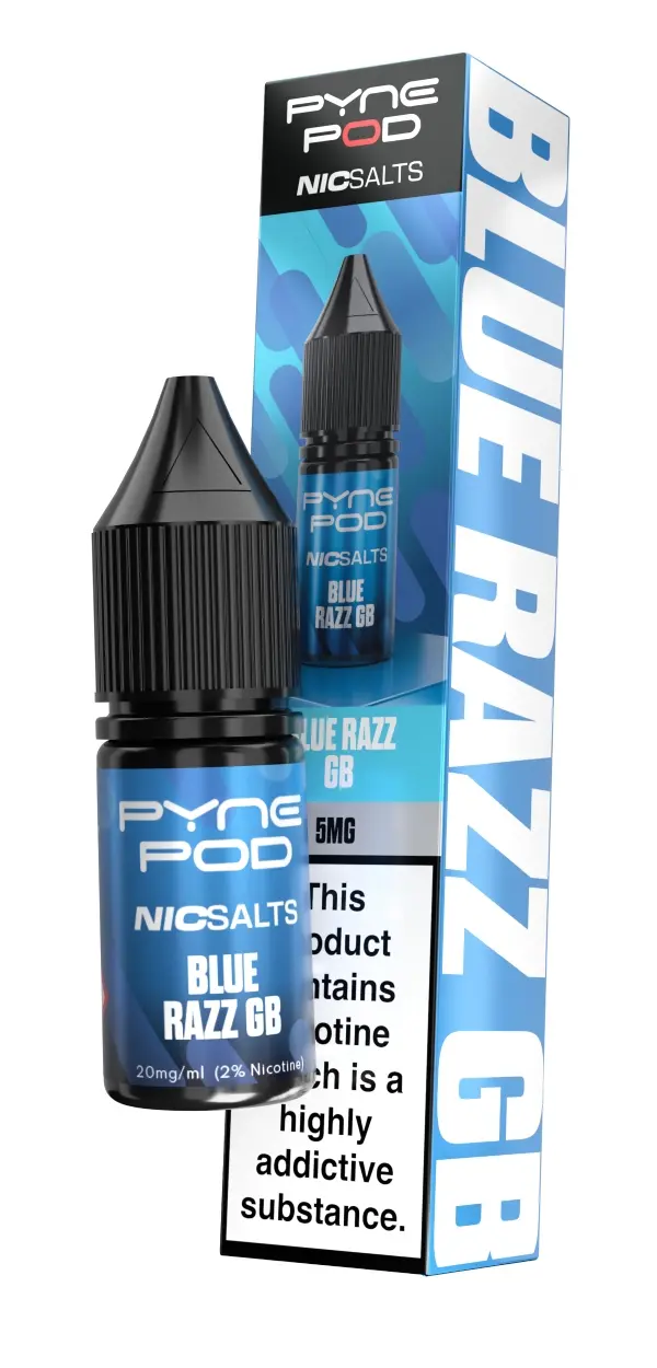 Blue Razz GB Nic Salt E-Liquid by Pyne Pod 10ml